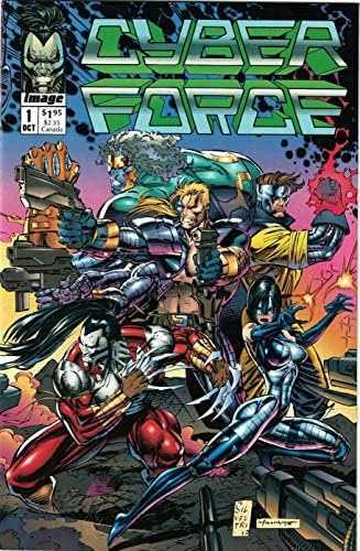 CYBERFORCE 1 (от 4) Image Comics 1992 Пряко издание (без 0 купони) Много хубава СНИМКА С източване