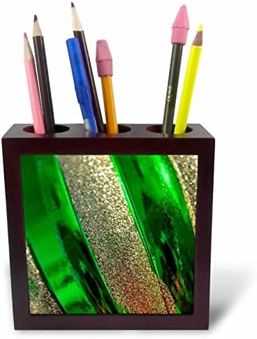 3. Зелено и златно Коледно украшение Близък план - Поставка за химикалки за плочки (ph-367158-1)