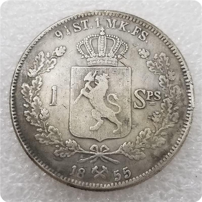 Норвегия 1846, 1847, 1848-1855, 1856, 1857 Норвегия Монета в 1 видов daler