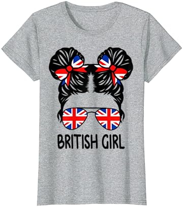 Британската Момиче С Мръсни Коси, Гордостта На Обединеното Кралство, Дамски Детска Тениска
