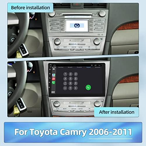 EKAT Android Автомобилна стерео система за Toyota Camry 2006-2011, автомагнитола със сензорен екран 10.1 инча с поддръжка