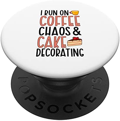 Кафе Хаос и Украса за Торта Декоратор на Тортата PopSockets С Възможност за смяна на PopGrip