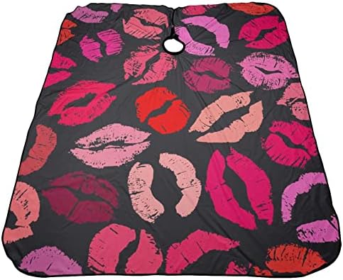 Фризьорски салон Наметало Love Lipstick участък от с Катарама за Стригане, Салонная Наметало за Мъже и Жени-Фризьори - 66 × 55