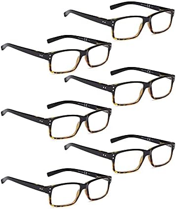 LUR 3 опаковки очила за четене в полукръгла рамка + 6 опаковки класически очила за четене (само за 9 двойки ридеров + 4,00)