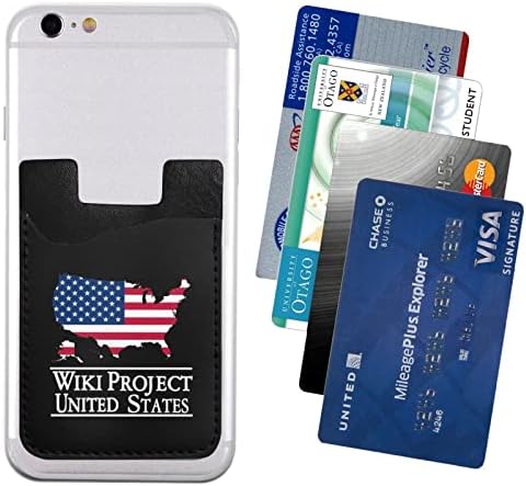 Държач за карти Flag Day Phone Back с Еластична ръкав Card Sleeve Подходящ за всички мобилни телефони И повечето смартфони