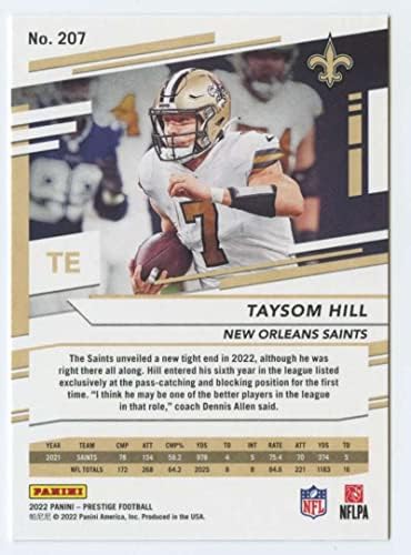 Търговската картичка 2022 Панини Prestige #207 Taysom Hill New Orleans Saints Футбол NFL