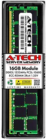 A-Tech 16 GB оперативна памет, за да IBM ThinkServer RD430 - DDR3L 1333 Mhz, PC3-10600 ECC с регистрация RDIMM 2Rx4 1.35 - Единствен сървър