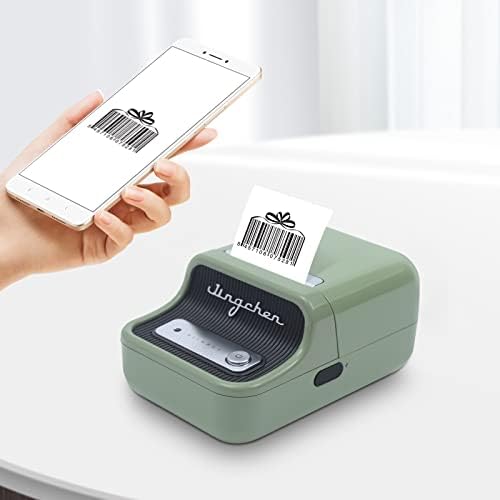 Термотрансферен печат YIYIBYUS, Портативен Bluetooth Принтер за Етикети за доставка на Колети в Домашен Офис с 1 Рулоном лента