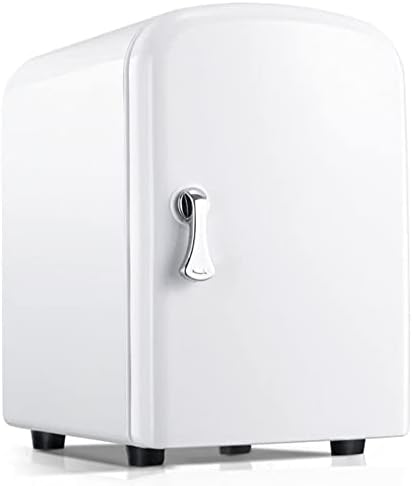 Мини-хладилник с 4 Литра на ac/dc, Енергоспестяващ Хладилник-хладни и топло, Преносим Персонален Хладилник За офис, кола,