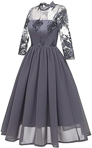 Дантелено рокля за Жените, Черно Сватбена Рокля С Къс Ръкав, Вечерна Рокля #1