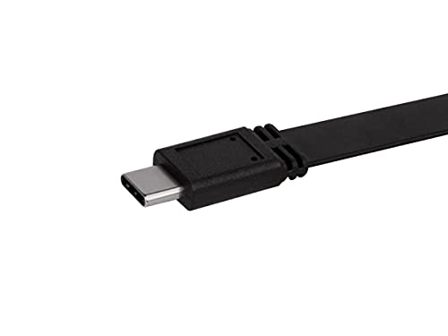 Кабел Monoprice USB C - USB C 3.2 Gen 1 - 3 метра - Черен | Бързо зареждане, 5 Gbit/s, 3A, Плосък, тип C, е съвместима с Xbox One