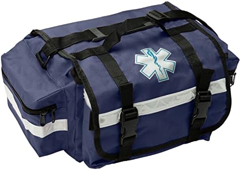 NOVAMEDIC Професионална Празна синя чанта за спешно реагиране, 17 x 9 x 7, чанта за оказване на първа помощ при травми на линейка за парамедиков