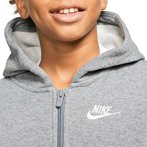 Спортни дрехи Nike Boy ' s Plus Size Клубна Руното Hoody с качулка с цип за момчета
