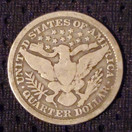 Четвертак Барбера 1898 г. (90% сребро) - Пълна дата и пълен панел - Добър и по - добре- на Монетния двор на САЩ