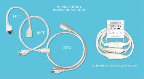 Дизайнерски комплект Shorty Cords Short Extension 3 Cord Designer Combo - $ 19,95 + данък / Комплект с дължина 1, 2 и 3 метра.
