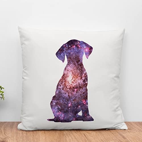 Звездното Небе Куче Далмация мека мебел Възглавница, Акварел Galaxy Куче Кученце Калъфки Паметни Възглавници за Домашни Любимци Домашни