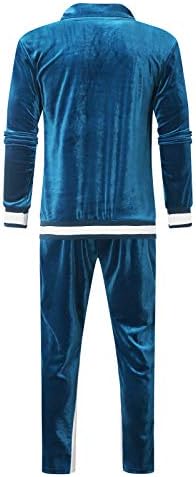 Мъжки спортни костюми BEUU, Свитшоты в Бархатную Ивица в стил Мозайка, Спортни Панталони за бягане, Спортни Комплекти, Дрехи от 2 теми