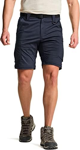 Мъжки панталони-карго CQR с мек Покрив, Непромокаеми Туристически Панталони с ципове, Леки Еластични Панталони UPF 50+ за работа