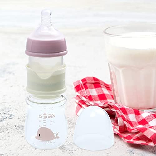Toyvian Baby Essentials стоки от първа необходимост за бебета Стъклени Бебешки Бутилки с Бавна Соской Срещу Колики Бутилка за мляко на прах Контейнер за съхранение на Сухо мл