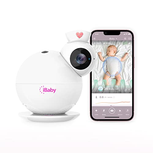 Интелигентен следи бебето iBaby I6 с видео камера Full HD 2K, Wi-Fi-следене на дишането на бебето с видео и аудио, наблюдение на дишане, анализ на съня, двупосочен звук, сигнали