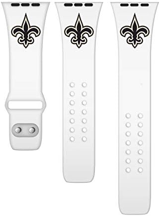 Силиконов ремък за спортни часа Game Time New Orleans Saints Съвместим с Apple Watch