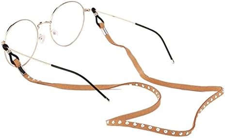 DADIJIER Каишка за Точки от Веригата за очила за Жени, Просто Противоскользящий Хонорар за Очила, Модерен Държач за очила, Верижка за очила (Цвят: червен размер: 1)
