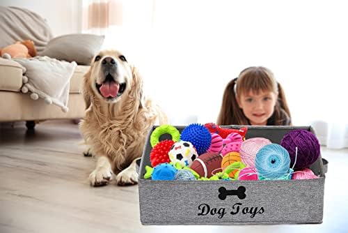 Geyecete Голям кош за играчки за Кучета, Кутия за съхранение на играчки за Кучета, Сгъваеми Тъканни Трапециевидные Кутии-Организаторите