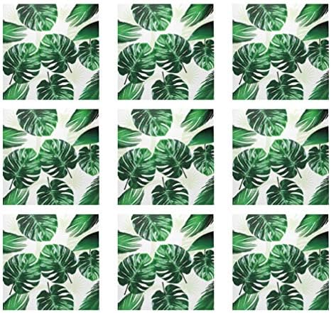 Amosfun Коктейлни Салфетки Салфетки от Тропически Палмови Листа за Еднократна употреба Хартиени Салфетки 33 см Тропически Хавайски Luau На