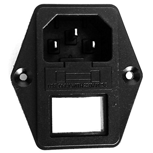 CESS Контакта на променлив ток с превключвател, предохранителем и лампа, Определяне на корпуса /панел, Розетка ac + предпазител + ключ (4 комплекта)