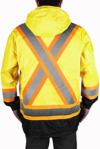 Дъждобран Шеги за работно облекло Повишена видимост на стойност 150 Дение, жълто 2XL