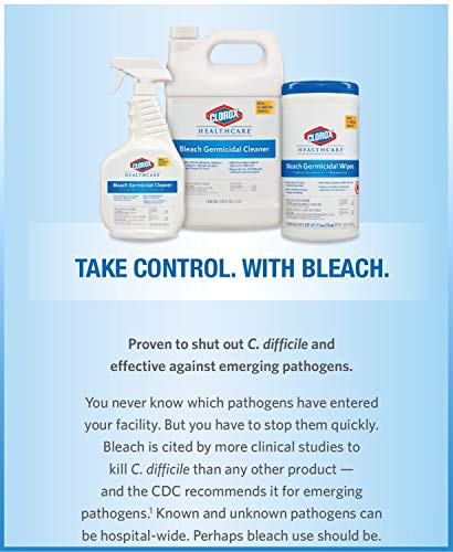 Бактерициден Почистващо средство CloroxPro Healthcare Bleach с панти капак за медицинска и промишлена почистване, 32 Грама - 68832