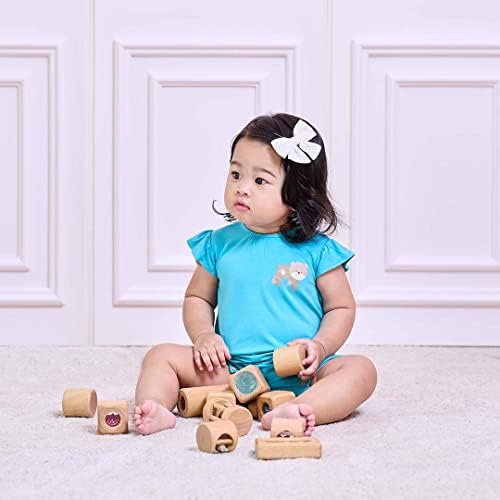Едно парче Комплект детски костюми OETEO с Къс ръкав - Вискоза от бамбук