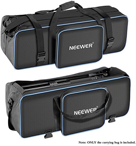 Обзавеждане за фото студио Neewer 30 x10x10/77x25x25 см, Голяма чанта за носене с каишка за статив, стойка за осветление, комплект за фотография,