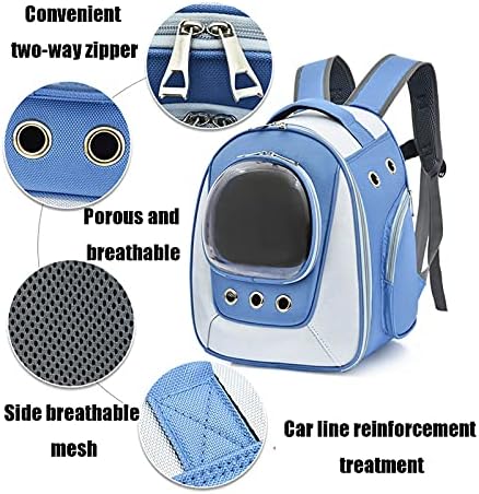 Прозрачен раница за котки NSDRBX, Водоустойчива чанта за домашни любимци, бутилка за вода с индикатор и защита от капки, може