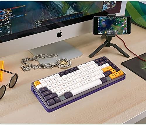 Комплект геймърска механична клавиатура DRAOZA 84 Клавишите На поръчка, корпус от алуминий, метал с ЦПУ, преминете RGB с