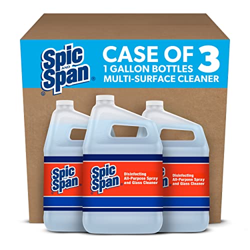 Spic And Span-58773CT Универсално средство за почистване на стъкло Spic and Span 3 в 1, опаковки от 3 части, светло син - 1 галон
