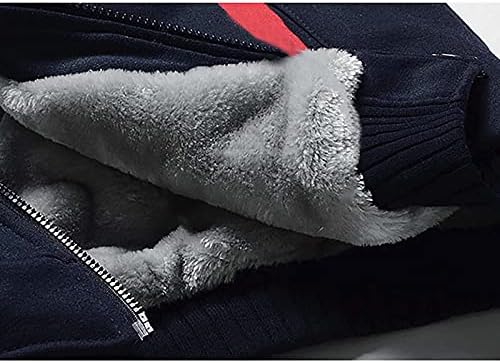 Мъжки Руното Hoody джоб с Дълъг Ръкав Slim Fit, Яке, Мек Модерен Случайни Пуловер, Топло Дебели Палта