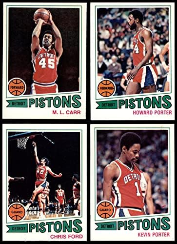 1977-78 Топпс Детройт Пистънс Команден сет Детройт Пистънс (сет) NM+ Пистънс