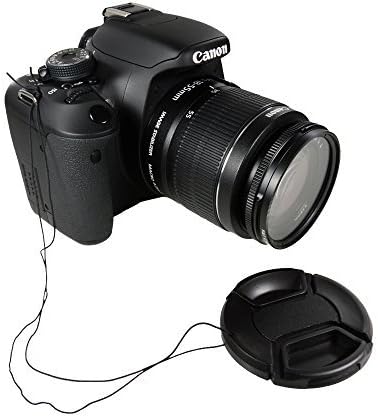 CamDesign 55 ММ Защелкивающаяся Предната капачка на обектива, която е Съвместима с всички огледални обективи на Canon, Nikon,