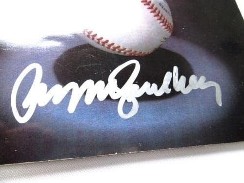 Райн Сэндберг С Автограф на Програмата Wrigley Field 1st Game Night Cubs JSA AH04451 - Списания MLB с автограф