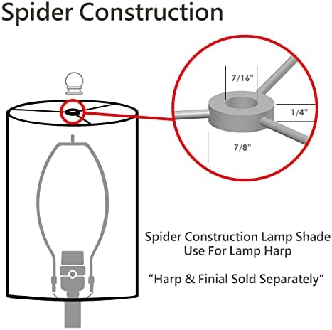 Aspen Creative 32953 Преходен лампа в твърди корици във формата на паяк, бял, ширина 14 см (12 x 14x 10)
