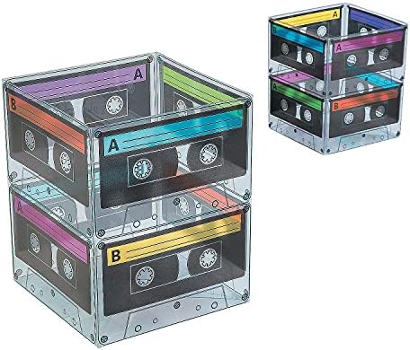 Централните елементи за кофи с ленти на 80-те години (пакет от 6), за да проверите за партита на 80-те години и тематични партита на 90-те години