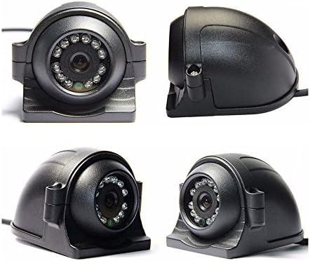 Комплект монитори за автомобилни камери за обратно виждане, 4x4pin IR Камера за Задно виждане за паркиране за Обратно виждане + 9 LCD дисплей 1/2/3 /4CH с Разделен Монитор, Ком