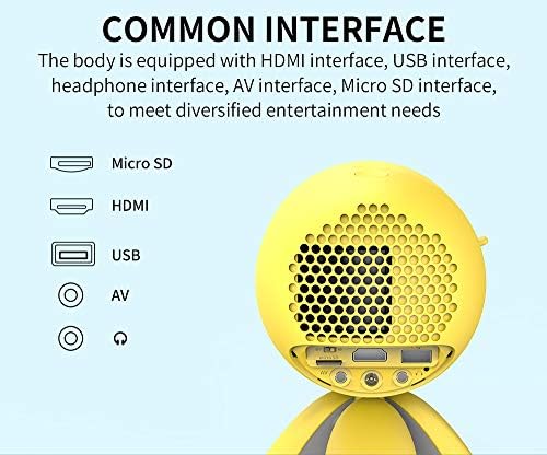 Мини Проектор KARKO 3,5 мм Аудио-Телефон с Обновена Версия на Екран Портативен Ръчен Сладък Видео Детски Подарък