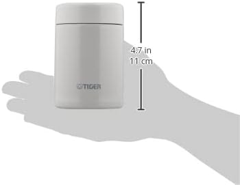 Бутилка за вода Тигър Thermos Bottle MCA-C025WS, 8,5 течни унции (250 мл), Лека, С винт на капака, Бутилка с вакуумна изолация, Може да се използва като чаша, Може да се използва като ?