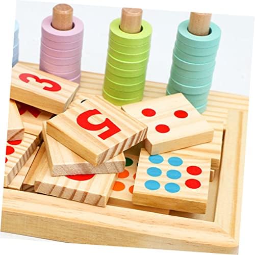 Toyvian 1 Комплект Логаритмична Дъска Учебни Помагала Детска Играчка За Познаване на Числа, Играчки за деца, Детски Пъзели, Детски Играчки