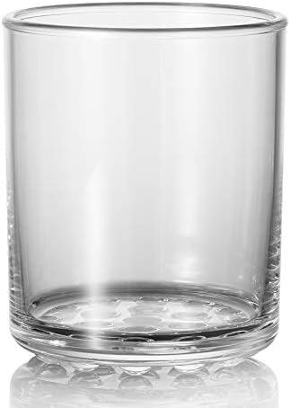 Пластмасови Кръгли Чаши за уиски премиум качество - Чаши за вода, напитки и Уиски - Прозрачен - 6,4 грама