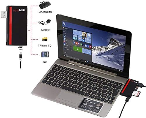 Navitech 2 в 1 Лаптоп /таблет USB 3.0/2.0 на главината Адаптер/Micro USB Вход SD/Micro SD четец на карти е Съвместим с Dell XPS 15