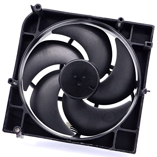 Смяна на вентилатор на вътрешно охлаждане Deal4GO с 4 контакти и 5 дискове за Xbox конзола Серия X модел 1540 (квадратен ъгъл), черен (I12T12MS1A5-57A07)