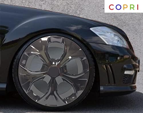 Комплект Copri от 4 Джанти Накладки 14-Инчов Черен на цвят, с защелкивающимся капак Подходящ За Honda Civic